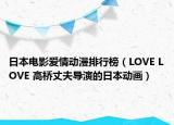 日本电影爱情动漫排行榜（LOVE LOVE 高桥丈夫导演的日本动画）