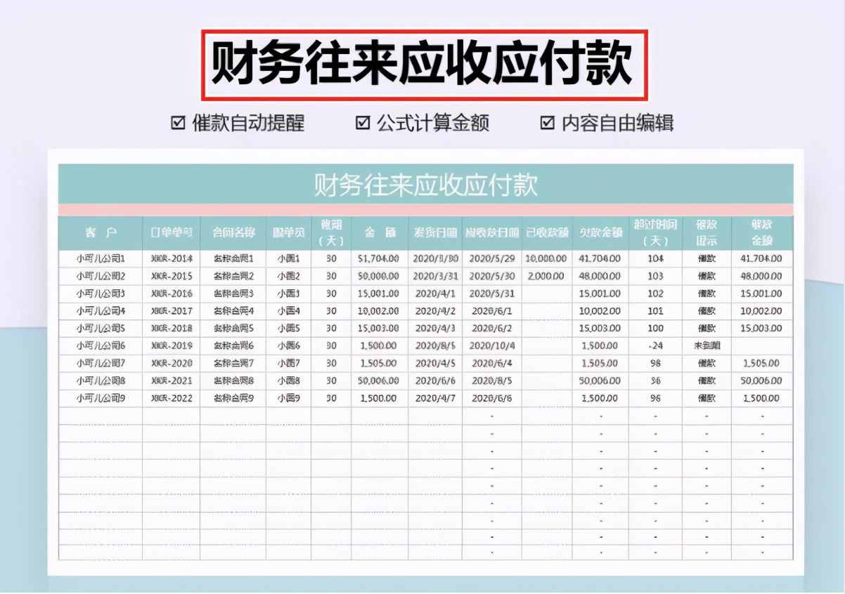 财务做账报表很难解决？12张Excel财务做账表格模板，可直接使用