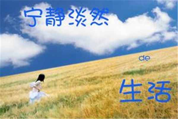 淡然是什么？