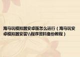海马玩模拟器安卓版怎么运行（海马玩安卓模拟器安装\程序资料备份教程）
