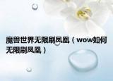 魔兽世界无限刷凤凰（wow如何无限刷凤凰）