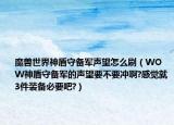魔兽世界神盾守备军声望怎么刷（WOW神盾守备军的声望要不要冲啊?感觉就3件装备必要吧?）
