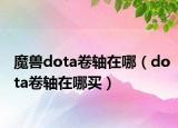 魔兽dota卷轴在哪（dota卷轴在哪买）