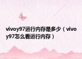 vivoy97运行内存是多少（vivoy97怎么看运行内存）