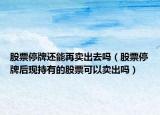 股票停牌还能再卖出去吗（股票停牌后现持有的股票可以卖出吗）