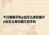 今日更新手机p站怎么保存图片 p站怎么保存图片到手机