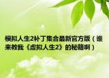 模拟人生2补丁集合最新官方版（谁来教我《虚拟人生2》的秘籍啊）