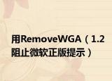 用RemoveWGA（1.2阻止微软正版提示）
