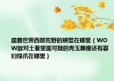 魔兽世界西部荒野的螃蟹在哪里（WOW敌对土著里面可疑的青玉雕像还有寡妇绿爪在哪里）