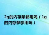 2g的内存条够用吗（1g的内存条够用吗）
