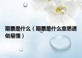 期票是什么（期票是什么意思通俗易懂）