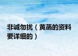 非诚勿扰（黄菡的资料 要详细的）