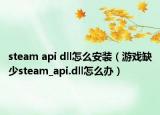 steam api dll怎么安装（游戏缺少steam_api.dll怎么办）