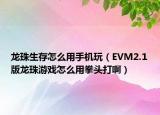 龙珠生存怎么用手机玩（EVM2.1版龙珠游戏怎么用拳头打啊）