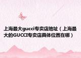 上海最大gucci专卖店地址（上海最大的GUCCI专卖店具体位置在哪）