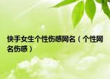 快手女生个性伤感网名（个性网名伤感）