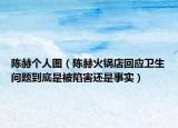 陈赫个人图（陈赫火锅店回应卫生问题到底是被陷害还是事实）