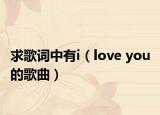 求歌词中有i（love you 的歌曲）