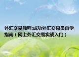 外汇交易教程:成功外汇交易员自学指南（网上外汇交易实战入门）