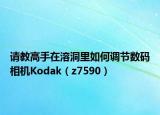 请教高手在溶洞里如何调节数码相机Kodak（z7590）