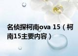 名侦探柯南ova 15（柯南15主要内容）