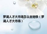 罗湖人才大市场怎么坐地铁（罗湖人才大市场）