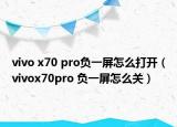 vivo x70 pro负一屏怎么打开（vivox70pro 负一屏怎么关）