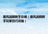 暴风战舰新手攻略（暴风战舰新手玩家技巧攻略）