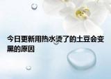 今日更新用热水烫了的土豆会变黑的原因