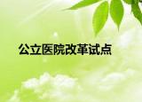 公立医院改革试点