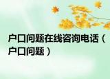 户口问题在线咨询电话（户口问题）