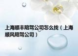 上海顺丰陪驾公司怎么找（上海顺风陪驾公司）