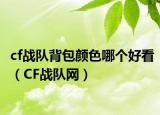 cf战队背包颜色哪个好看（CF战队网）