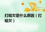 打哈欠是什么原因（打哈欠）