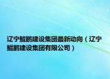 辽宁鲲鹏建设集团最新动向（辽宁鲲鹏建设集团有限公司）