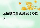 qdii基金什么意思（QDI）