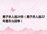 男子杀人逃24年（男子杀人逃22年是怎么回事）
