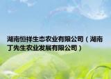 湖南恒祥生态农业有限公司（湖南丁先生农业发展有限公司）