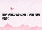 形容婚姻失败的词语（婚姻 汉语词语）