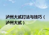 泸州大贰打法与技巧（泸州大贰）