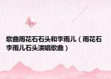 歌曲雨花石石头和李雨儿（雨花石 李雨儿石头演唱歌曲）