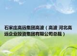 石家庄高远集团高波（高波 河北高远企业投资集团有限公司总裁）