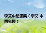 李艾中超颁奖（李艾 中国名模）