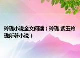 玲珑小说全文阅读（玲珑 紫玉玲珑所著小说）
