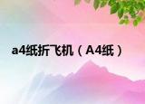 a4纸折飞机（A4纸）