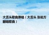 大舌头歌曲原唱（大舌头 张佑方翻唱歌曲）