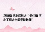 马毓梅 河北医科大（何红梅 河北工程大学医学院教师）