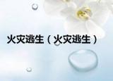 火灾逃生（火灾逃生）
