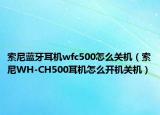 索尼蓝牙耳机wfc500怎么关机（索尼WH-CH500耳机怎么开机关机）