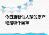 今日更新仙人球的原产地是哪个国家